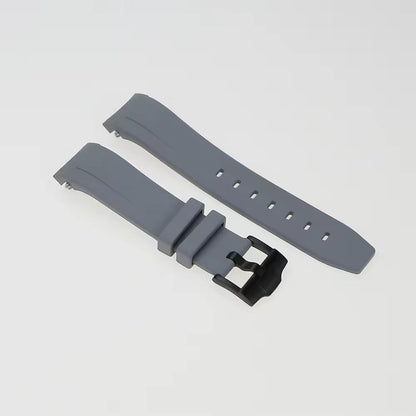 FKM Rubber Watch Strap: Grey