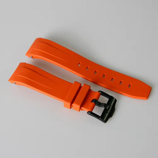 FKM Rubber Watch Strap: Orange