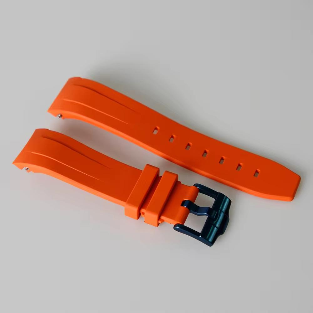 FKM Rubber Watch Strap: Orange