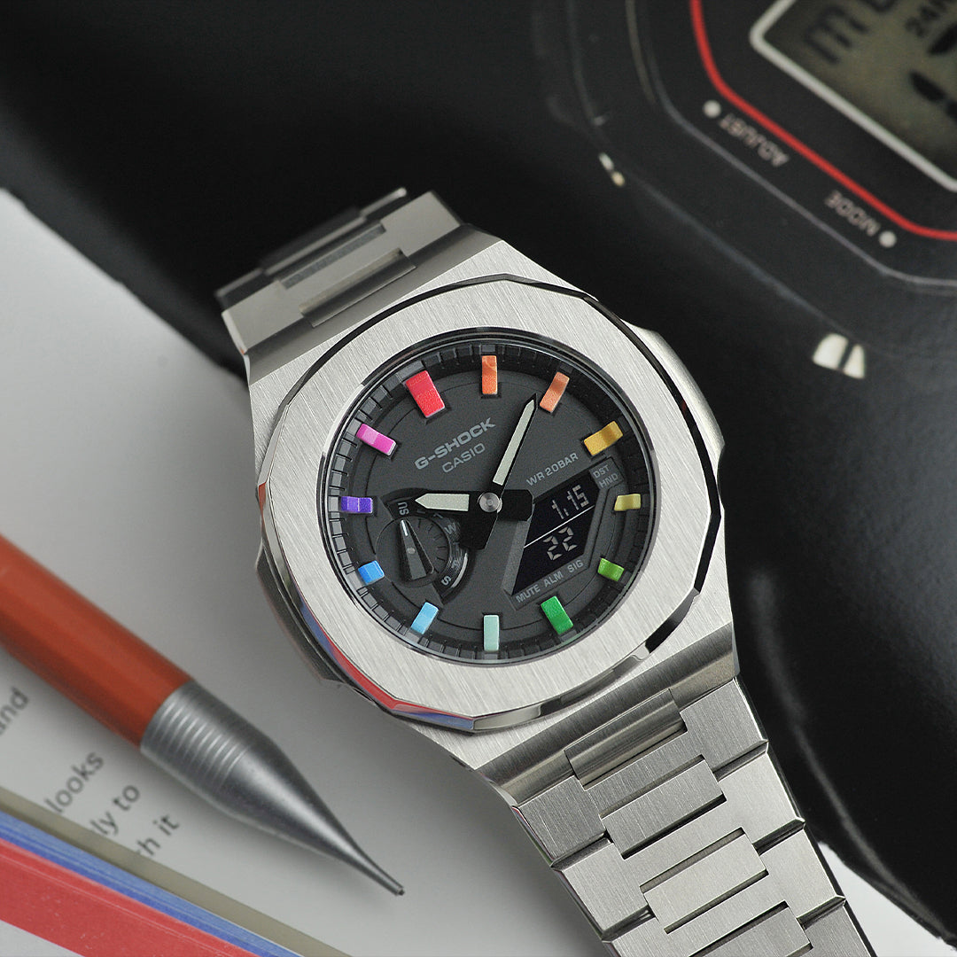 Casio Mod Pat-Take-Rainbow - Special Custom Watch