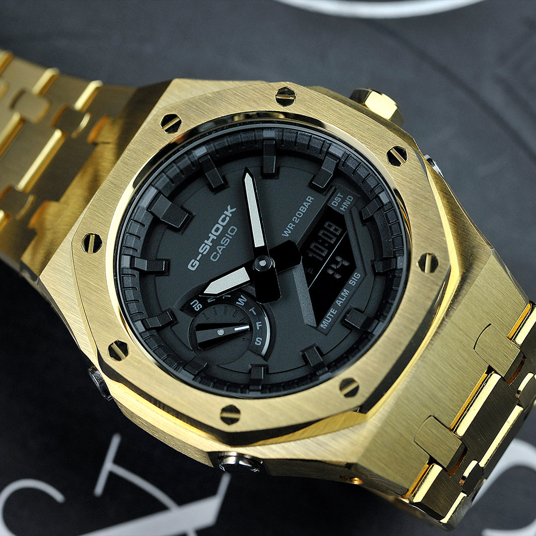 Casio Mod Pure Steel Golden - Special Custom Watch