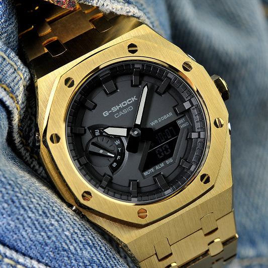 Casio Mod Pure Steel Golden - Special Custom Watch
