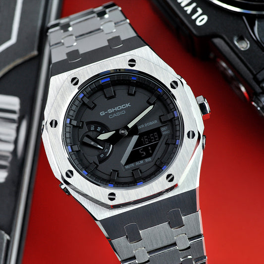 Casio Mod Pure Steel Silver - Special Custom Watch