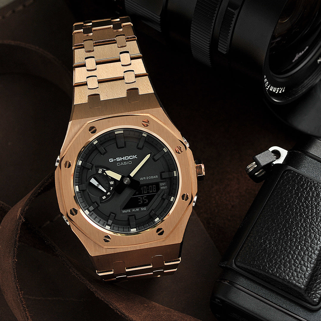Casio Mod Pure Steel Rose Gold - Special Custom Watch