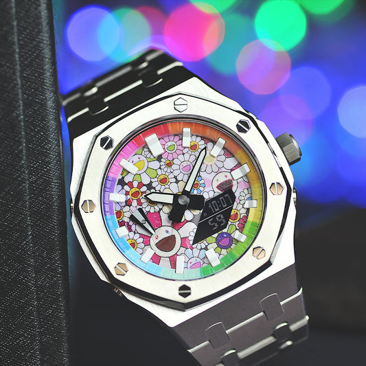 Casio Mod Rainbow Lush - Special Custom Watch