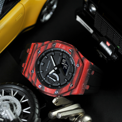 Casio Mod Red Resin - Special Custom Watch