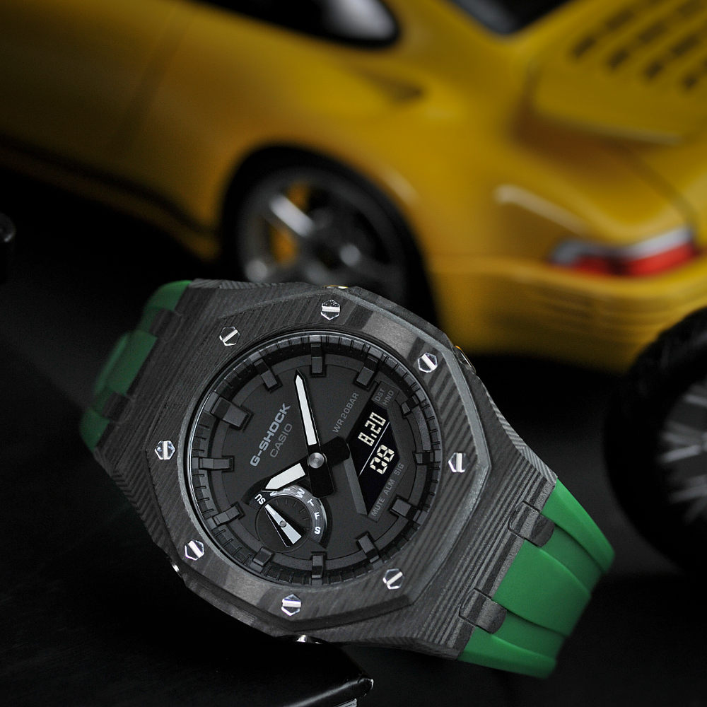 Casio Mod Green Resin - Special Custom Watch