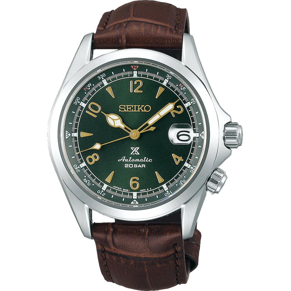 Seiko Prospex Alpinist Brown Leather Strap Men Watch SPB121J1