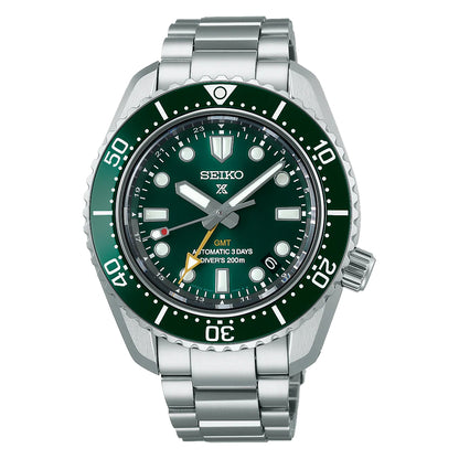 Seiko Prospex Green Dial Silver Stainless Steel Strap Men Watch SPB381J1