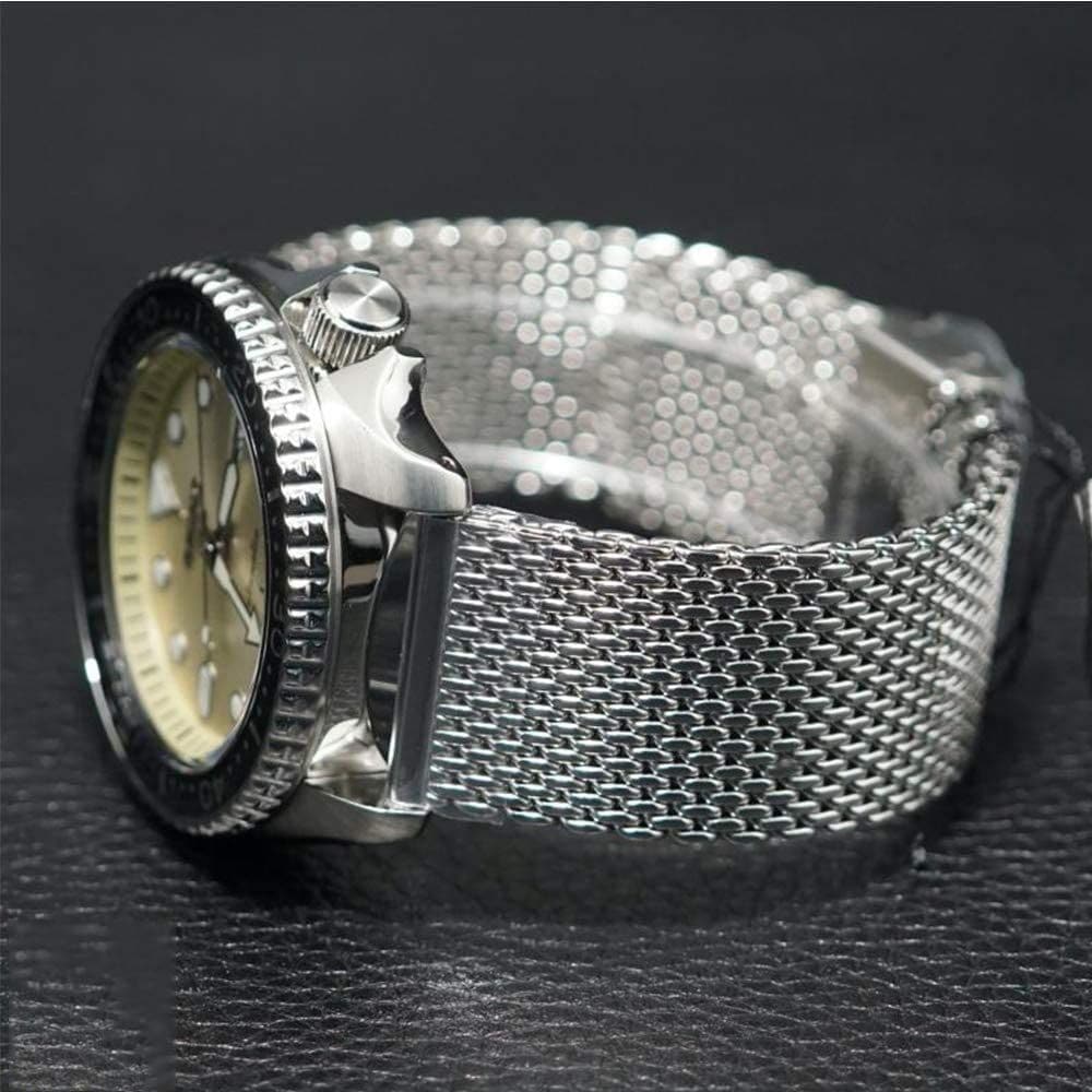 Seiko 5 Sports Silver Milanese Strap Men's Watch SRPE75K1